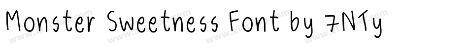 Monster Sweetness Font by 7NTypes字体转换
